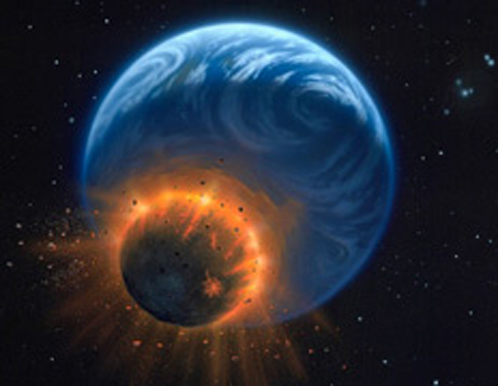 Чудоыищные столкновения пережили чуть ли не все планеты Солнечной системы