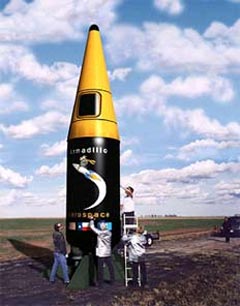Ракета Джона Кармака Black Armadillo. Фото с сайта www.xprize.org 